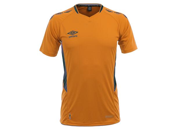 UMBRO UX-1 Jersey SS jr Oransje/Sort 140 Flott kortermet spillertrøye 